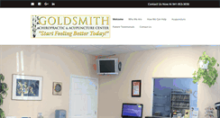 Desktop Screenshot of goldsmithchiropractic.com